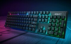 Die Gigabyte Aorus K1 hat viel zu bieten, von Cherry MX Red-Schlatern bis hin zur individuell anpassbaren RGB-Beleuchtung. (Bild: Gigabyte)