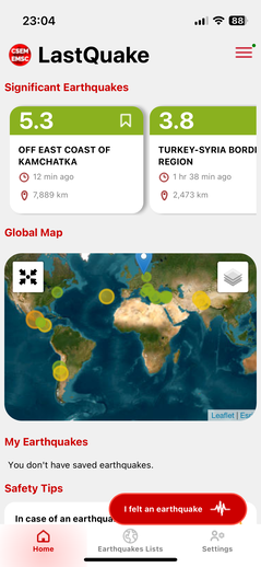 Übersichtsseite (Bildquelle: Lastquake/Screenshot)