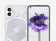 Das Nothing Phone (2) setzt auf ein ähnliches Design wie sein Vorgänger, allerdings mit abgerundeten Kanten. (Bild: @OnLeaks / SmartPrix)