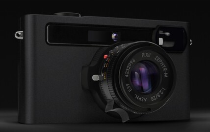 Die Pixii Max Vollformat-Messsucher-Kamera.