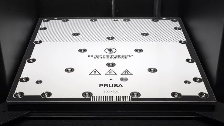 Das Heizbett besteht aus Aluminium (Bildquelle: Prusa)