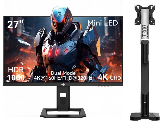 Titan Army P275MV Plus + T300 Pro Ergonomischer Monitorarm