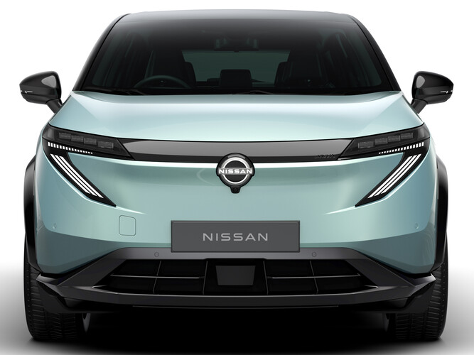 Schickes Facelift für den Elektro-Crossover Nissan Ariya mit frischem Look, V2L, Google-Infotainment und für Japan eine spezielle Aufhängung (Bild: Nissan).