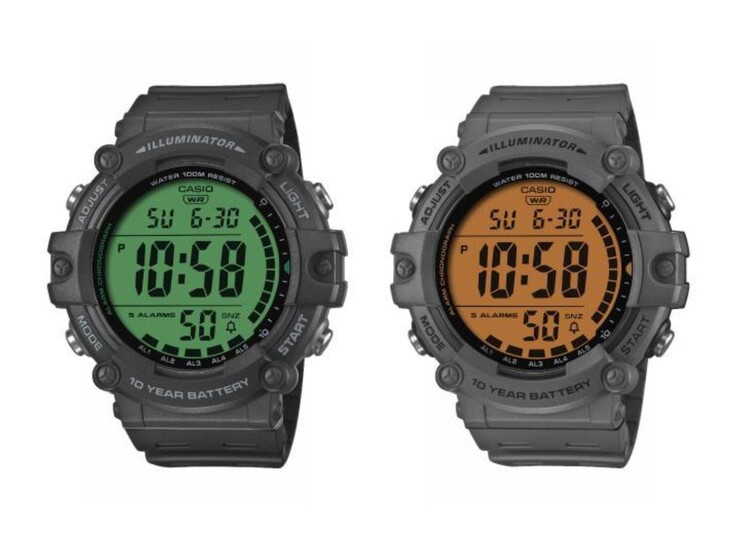 Die Casio AE-1500WHC-1AV (links) und AE-1500WHC-8AV (rechts). (Bildquelle: Casio)