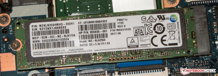 HP verbaut eine SSD im M.2-2280-Format.