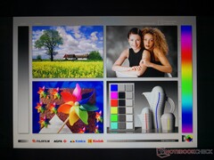 IPS-Blickwinkel. Der Kontrast wird beim Betrachten von extrem steilen Winkeln verfälscht