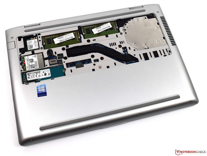 Wartungsfreundlich: Das HP ProBook x360 440 G1 mit entfernter Wartungsklappe