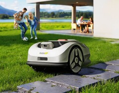 Der neue Drahtlos-Mähroboter RoboUp Raccoon 2 SE startet in Kürze bei Kickstarter. (Bildquelle: RoboUp)
