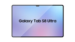 Die superdünnen Ränder des Samsung Galaxy Tab S8 Ultra, hier in einem Konzeptbild, sollen durch die BRS-Technologie ermöglicht werden.