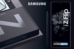 Auch für das Galaxy Z Flip3 könnte Samsung die Nutzung eines S-Pen vorgesehen haben. (Bild: LetsGoDigital)