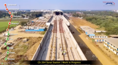 Der Bahnhof Surat: Erste Weichen der MAHSR liegen schon.