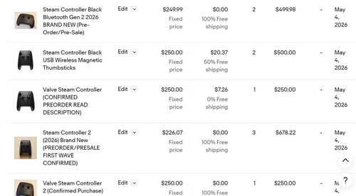 Steam Controller Preise auf eBay US