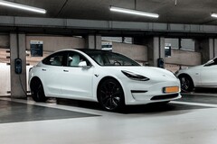 Tesla-Fahrzeuge, wie das hier zu sehende Model 3, stehen in China offensichtlich weiterhin unter Spionage-Verdacht (Bild: Jannis Lucas)