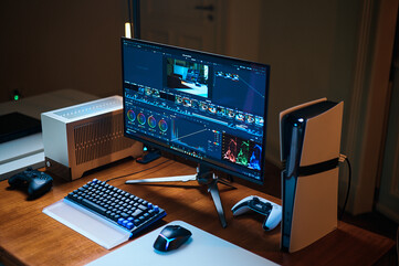 Creator-Kraftpaket: Dank hoher Farbraumabdeckung macht der Acer Predator X27U W3 auch beim Video-Schnitt oder der Fotobearbeitung eine hervorragende Figur.