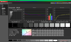 Graustufen nach Kalibrierung