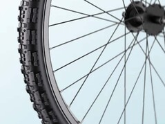 Die Reifen dürften auch genügend Profil für Waldwege bieten