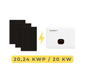 Photovoltaikanlage mit Speicher-fähigem Hybrid-Wechselrichter und bifazialen Solarmodulen in Full Black (Bild: Growatt, Sunova Solar)