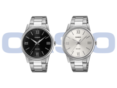 Die Casio-Modelle MTP-1303DD-1AV (links) und MTP-1303DD-7AV (rechts) im Bild. (Bildquelle: Casio)