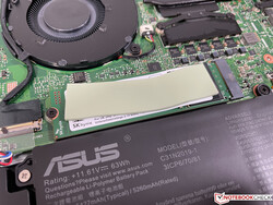 Die M.2-2280-SSD kann ausgetauscht werden.