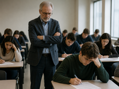Die Durchschnittsergebnisse einer wirtschaftswissenschaftlichen Abschlussprüfung an der Brown University sind gegenüber den zu Hause bearbeiteten Zwischenprüfungen drastisch gesunken