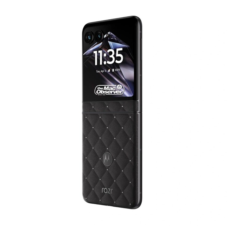 Durchgesickertes Renderbild des Motorola Razr 70 in der Swarovski-Edition.