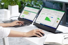 Mit dem ThinkVison M15 bietet Lenovo ein leichtes 15,6 Zoll Display für unterwegs. (Bild: Lenovo)