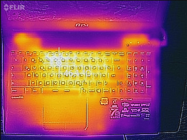 Wärmeentwicklung Oberseite (Last)