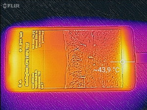 Temperaturentwicklung Frontseite