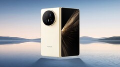 Nur die Warm White Farboption des Honor Magic V5 ist tatsächlich 8,8 mm dünn. (Bildquelle: Honor)