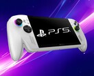 PS5 logo shown on ROG Xbox Ally gaming handheld (Image source: Xbox Wire, Sony PlayStation with edits)