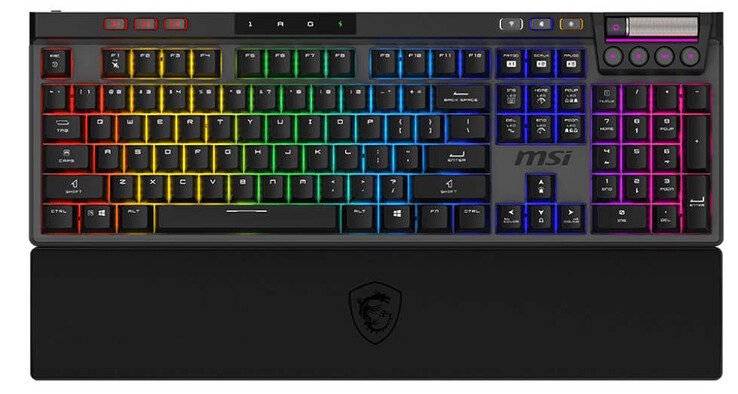 Verbaut ist auch ein Drehregler (Bildquelle: MSI)