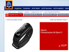Xiaomi Mi Band 3 ab heute für rund 18 Euro bei Aldi