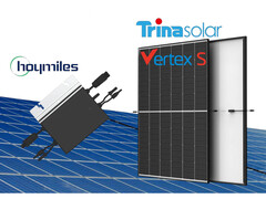Balkonkraftwerk zur Erzeugung von Solarstrom Senkung des CO₂-Fußabdrucks (Bild: Trinasolar, Hoymiles) 
