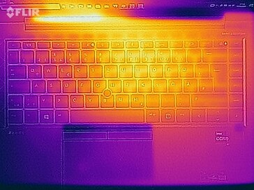 Wärmebildaufnahme unter Last - Oberseite