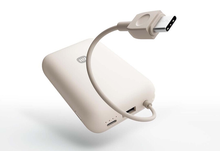 Die Powerbank bietet auch noch jeweils einen USB Typ C- und USB Typ A-Anschluss