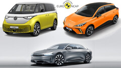 Euro NCAP Crashtest: E-Autos Lucid Air, MG4 Electric und VW ID. Buzz erhalten 5 Sterne Top-Bewertung.
