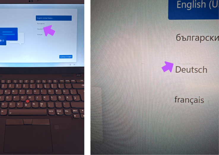 Abbildung: Mögliche optische Displaymängel