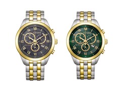 Citizen erweitert sein Eco-Drive-Sortiment um zwei neue zweifarbige Chronographen