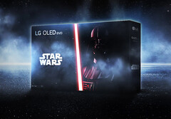 LG und Lucasfilm präsentieren einen OLED-TV in einer &quot;Star Wars&quot;-Sonderedition. (Bild: LG)