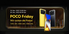 Die Xiaomi-Marke Poco hat seinen Black-Friday-Sale gestartet. (Bild: Poco)