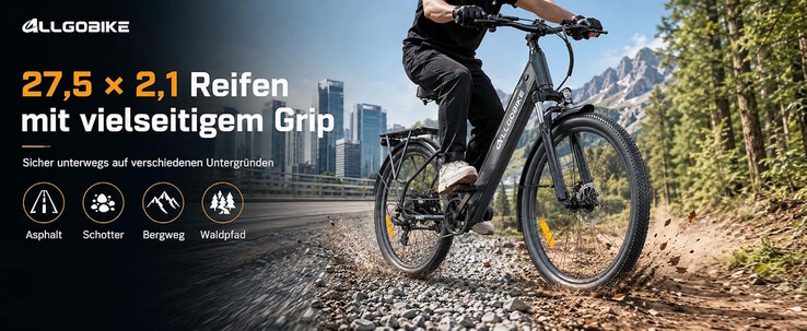 Das Fahrrad soll sich auch für typische Wald- und Schotterwege eignen