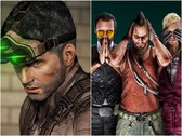 Sam Fisher in Splinter Cell Blacklist (links) und Bösewichte aus der Far Cry Serie (rechts)