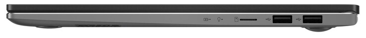 Rechte Seite: Speicherkartenleser (MicroSD), 2x USB 2.0 (Typ A)