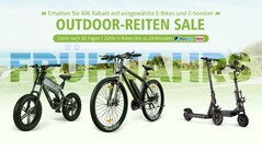 Geekmaxi veranstaltet derzeit einen großen Frühlings-Same für E-Bikes und E-Scooter. (Bild: Geekmaxi)