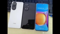So wird das Huawei P50 also aussehen, die großen Kamera-Augen entpuppen sich als Hüllen für jeweils zwei Kameras.