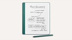 Der neue Kindle Scribe setzt auf ein farbenfrohes Gehäuse und auf weiße Bildschirmränder. (Bildquelle: Amazon)