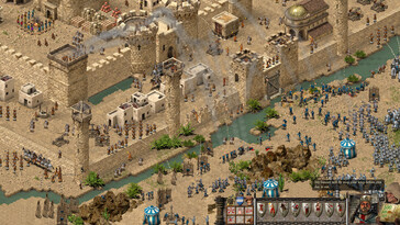 Im Bild: Ein Gameplay-Screenshot aus Stronghold Crusader: Definitive Edition.