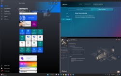 Asus Zenbook Pro 16X Apps mit Bildschirmeinstellungen