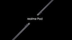 Das erste Teaser-Bild des Realme Pad zeigt ein schlankes Tablet aus Aluminium. (Bild: Realme)