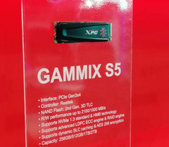 Adata zeigt neue Gammix S5-SSD